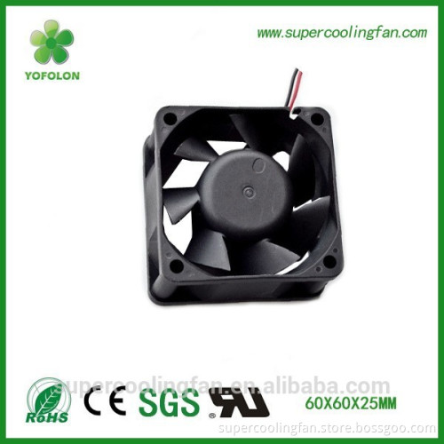 60x60x25mm 12V 0.18A Sleeve bearing 6025 DC Fan 4000rpm high flow dc axial fan